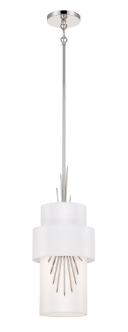 George Kovacs P5391-613 Gramercy One Light Mini Pendant, Polished Nickel Main Image.jpg