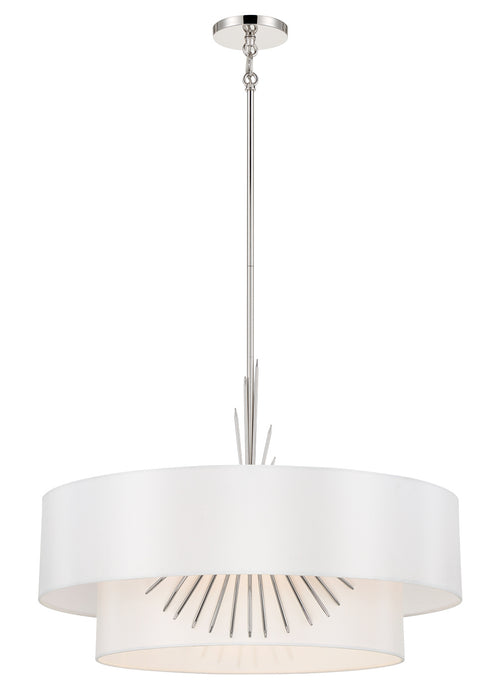 George Kovacs P5394-613 Gramercy Four Light Pendant, Polished Nickel Main Image.jpg