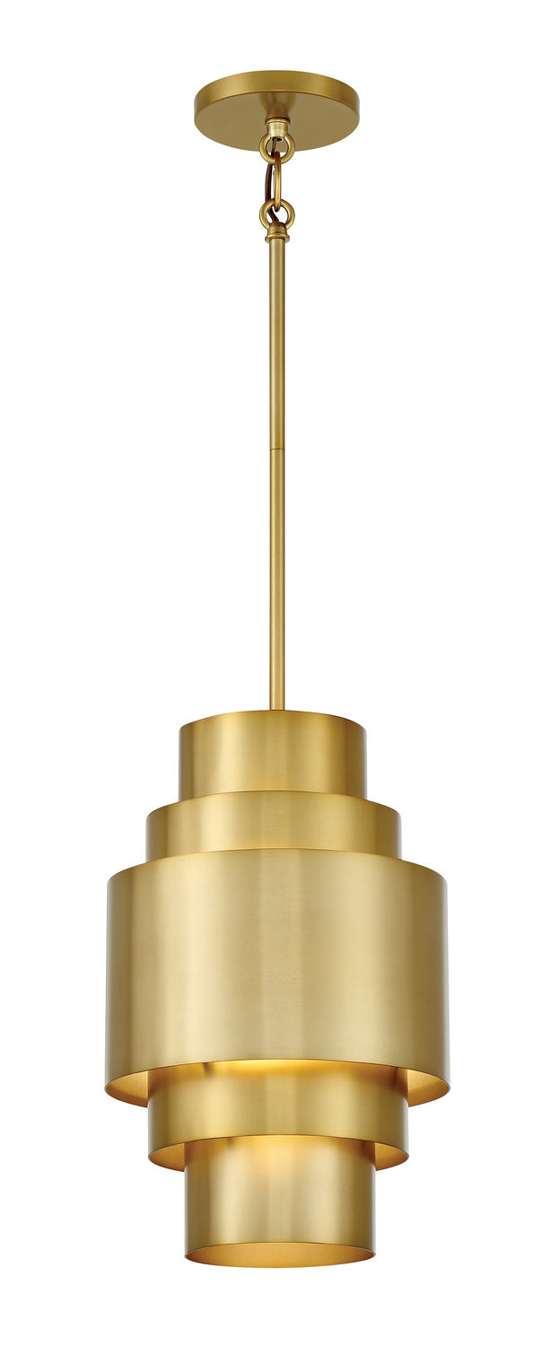 Minka-Lavery 2531-695 Spyglass Terrace One Light Mini Pendant, Soft Brass Main Image.jpg