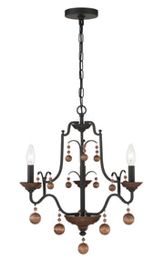 Minka-Lavery 2663-723 Colonial Charm Three Light Chandelier, Old World Bronze W/Walnut Accents Main Image.jpg