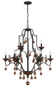 Minka-Lavery 2669-723 Colonial Charm Nine Light Chandelier, Old World Bronze W/Walnut Accents Main Image.jpg