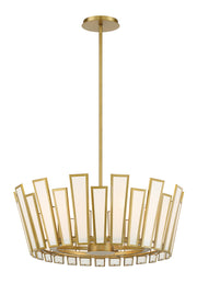 Minka-Lavery 2675-695 Ricochet Five Light Pendant, Soft Brass Main Image.jpg