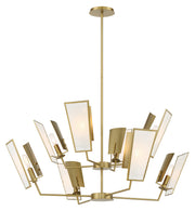 Minka-Lavery 2678-695 Ricochet Eight Light Chandelier, Soft Brass Main Image.jpg