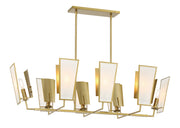 Minka-Lavery 2679-695 Ricochet Eight Light Island Pendant, Soft Brass Main Image.jpg