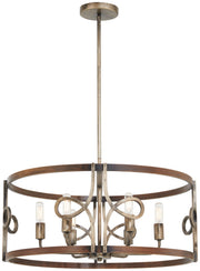 Minka-Lavery 2696-115 Yorkville Six Light Pendant, Aged Darkwood With Silver Patina Main Image.jpg