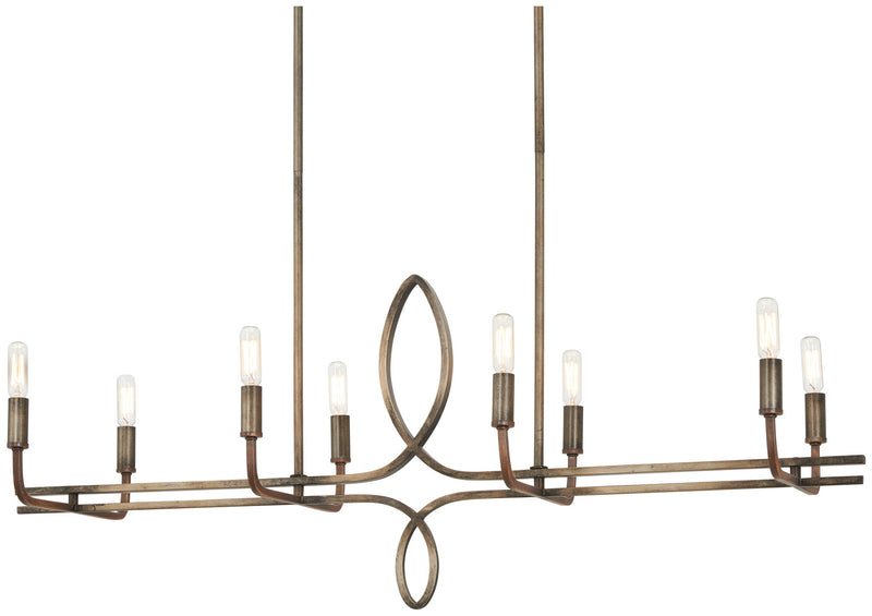 Minka-Lavery 2698-115 Yorkville Eight Light Island Pendant, Aged Darkwood With Silver Patina Main Image.jpg