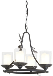 Minka-Lavery 2754-694 Ponderosa Ridge Four Light Chandelier, Weathered Spruce w/ Silver Main Image.jpg