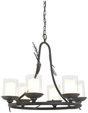 Minka-Lavery 2756-694 Ponderosa Ridge Six Light Chandelier, Weathered Spruce w/ Silver Main Image.jpg