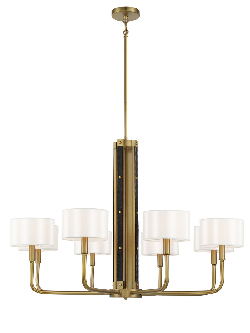 Minka-Lavery 2788-695 Chelsea Eight Light Chandelier, Soft Brass Main Image.jpg