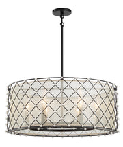 Minka-Lavery 2866-66A Sheer Elegance Six Light Pendant, Coal Main Image.jpg