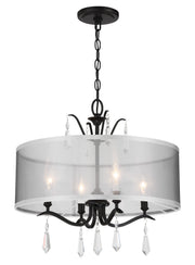 Minka-Lavery 4443-66A Laurel Estate Four Light Foyer/Semi Flush, Coal Main Image.jpg