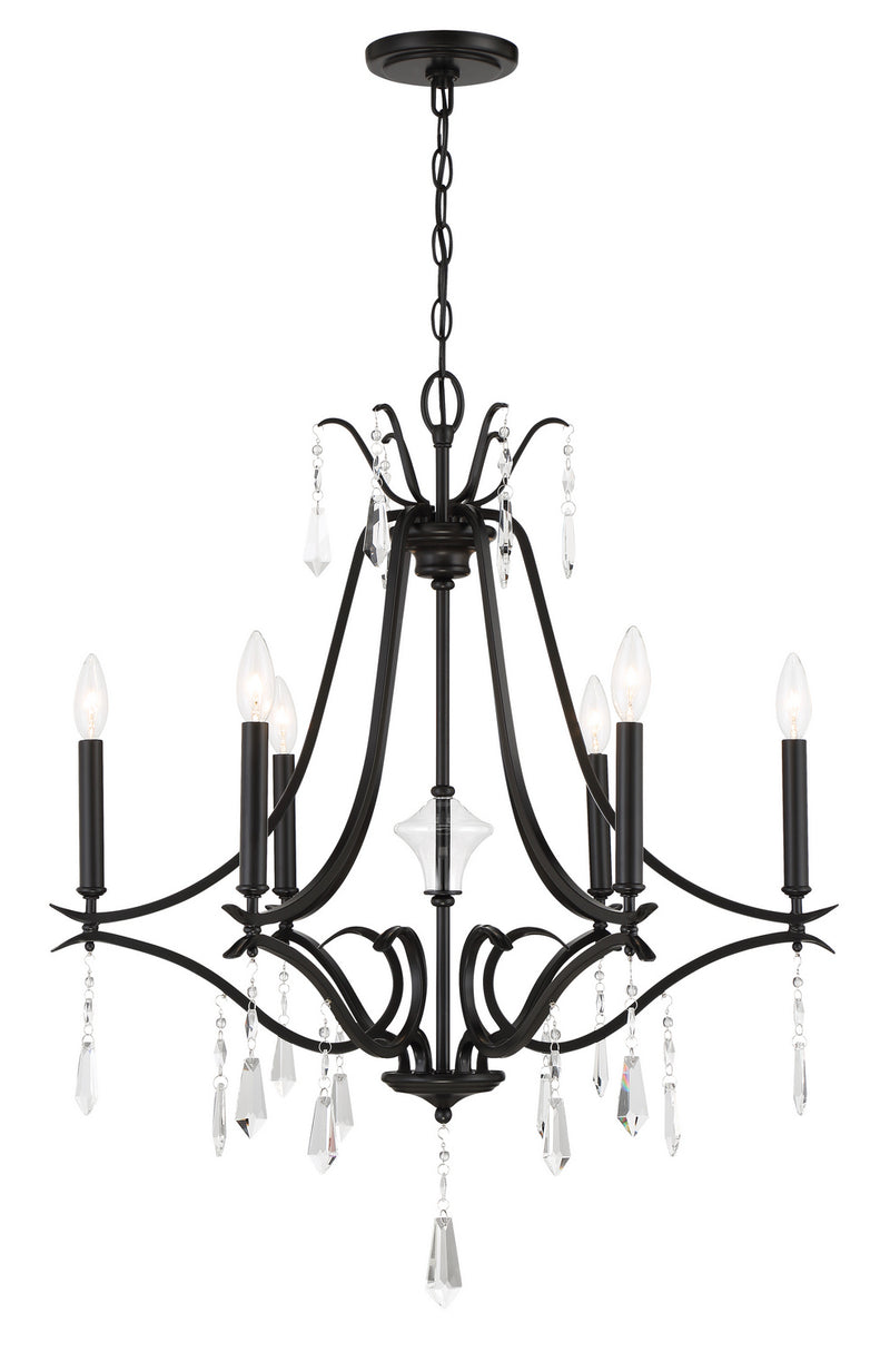 Minka-Lavery 4446-66A Laurel Estate Six Light Chandelier, Coal Main Image.jpg