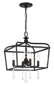 Minka-Lavery 4447-66A Laurel Estate Four Light Foyer/Semi Flush, Coal Main Image.jpg