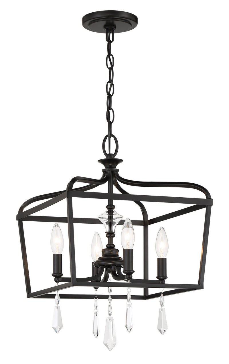 Minka-Lavery 4447-66A Laurel Estate Four Light Foyer/Semi Flush, Coal Main Image.jpg