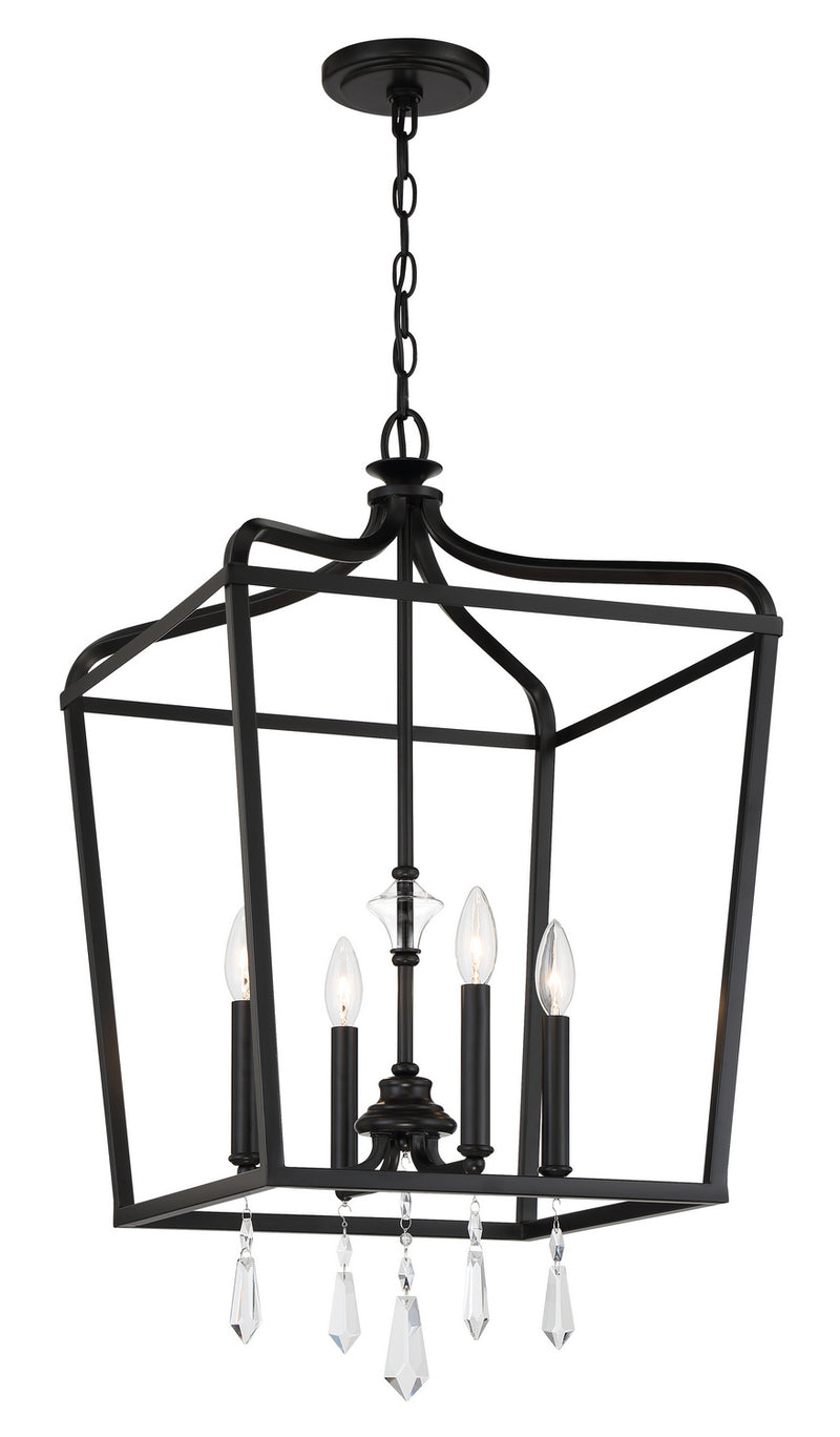 Minka-Lavery 4448-66A Laurel Estate Four Light Foyer Pendant, Coal Main Image.jpg