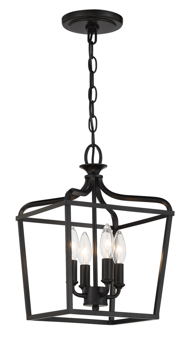 Minka-Lavery 4445-66A Laurel Estate Four Light Foyer/Semi Flush, Coal Main Image.jpg