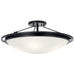 Kichler 42025BK Four Light Semi Flush Mount, Black Main Image.jpg