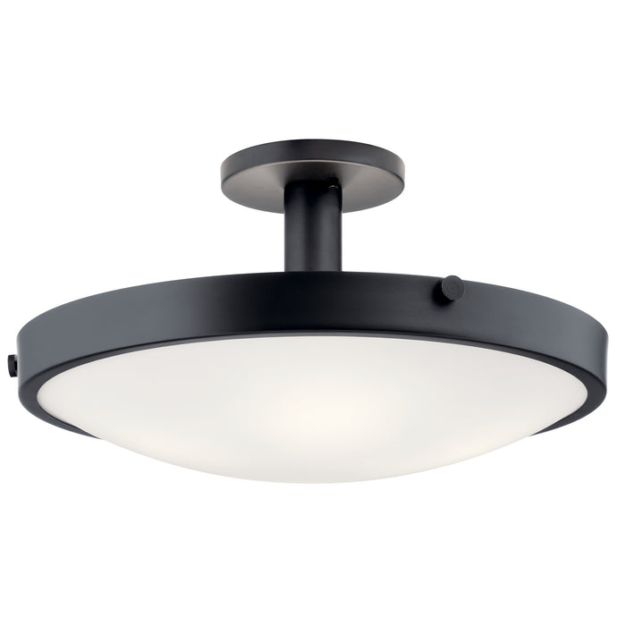 Kichler 42246BK Lytham Four Light Semi Flush Mount, Black Main Image.jpg