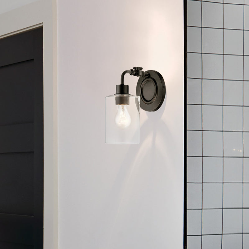 Kichler 45664BK One Light Wall Sconce, Black (4)