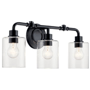 Kichler 45666BK Three Light Bath, Black