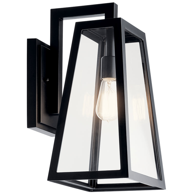 Kichler 49332BK One Light Outdoor Wall Mount, Black