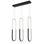 Kichler 84315MBK LED Linear Chandelier, Matte Black