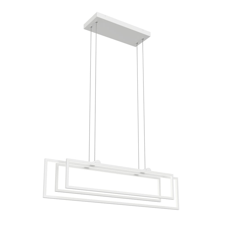 Kichler 84322WH LED Linear Chandelier, White