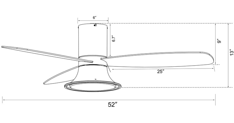 Lucci Air 21066101 Flusso 52" Ceiling Fan, White Alternate Image 4.jpg