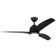 Visual Comfort Fan 3AVLCR54MBKD Avila Coastal 54 LED Ceiling Fan, Midnight Black Main Image.jpg