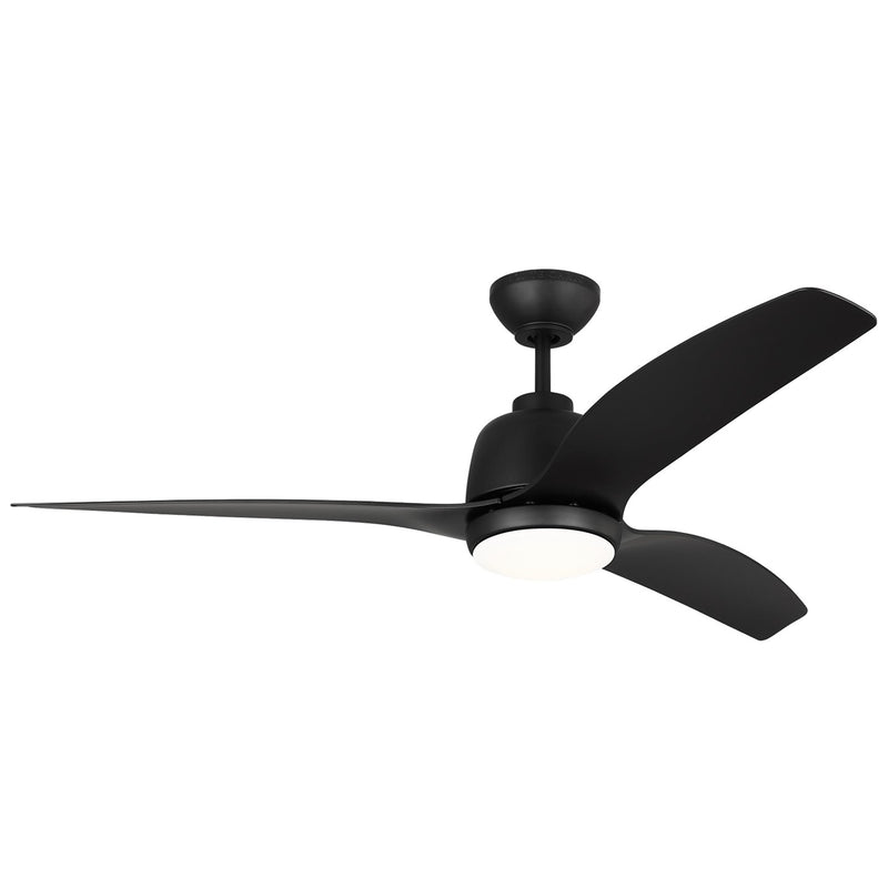 Visual Comfort Fan 3AVLCR54MBKD Avila Coastal 54 LED Ceiling Fan, Midnight Black Main Image.jpg