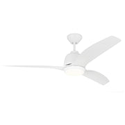 Visual Comfort Fan 3AVLCR54RZWD Avila Coastal 54 LED Ceiling Fan, Matte White Main Image.jpg