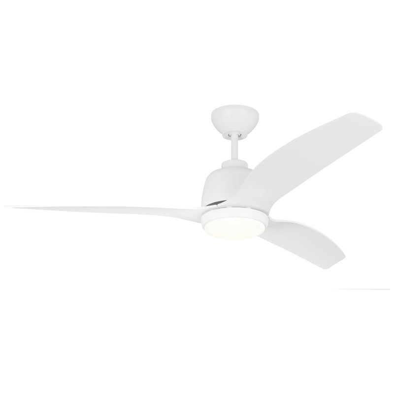 Visual Comfort Fan 3AVLCR54RZWD Avila Coastal 54 LED Ceiling Fan, Matte White Main Image.jpg
