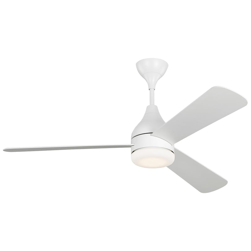 Visual Comfort Fan 3STMSM52RZWD Streaming 52 Smart LED Ceiling Fan, Matte White Main Image.jpg