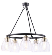 Minka-Lavery 2435-878 Winsley Five Light Chandelier, Coal And Stained Brass Main Image.jpg