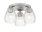 Minka-Lavery 2438-84 Winsley Three Light Semi Flush Mount, Brushed Nickel Main Image.jpg