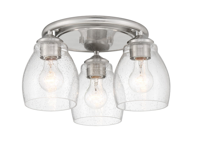 Minka-Lavery 2438-84 Winsley Three Light Semi Flush Mount, Brushed Nickel Main Image.jpg