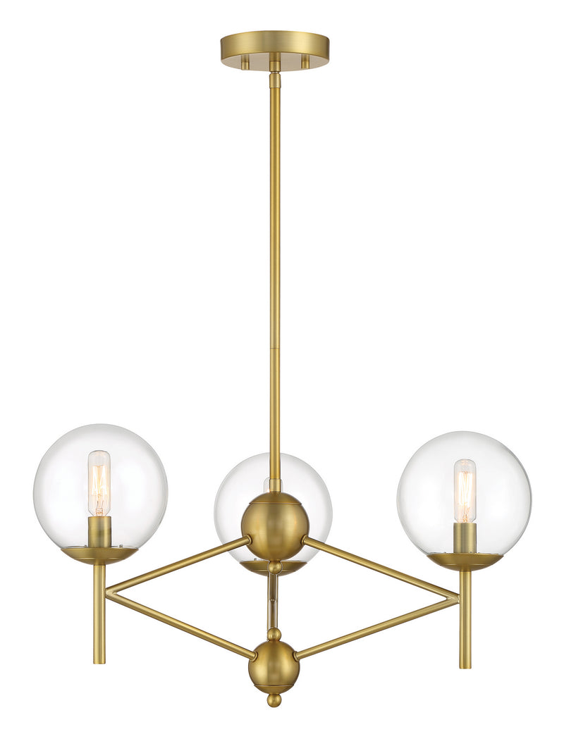Minka-Lavery 2796-695 Auresa Three Light Pendant, Soft Brass Main Image.jpg