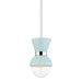 Mitzi H469701-PN/CRB Gillian One Light Pendant, Polished Nickel/Ceramic Gloss Robins Egg Blue Main Image.jpg