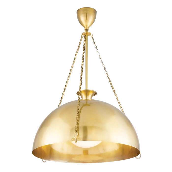 Hudson Valley 1226-AGB Levette One Light Pendant, Aged Brass Main Image.jpg