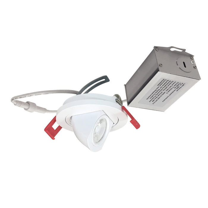 Nora Lighting NM2-2R2705030MPW LED Mini Downlight, Matte Powder White Main Image.jpg