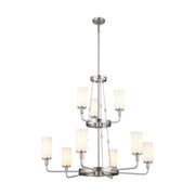Kichler 52452CLP Nine Light Chandelier, Classic Pewter