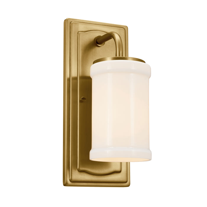 Kichler 52454NBR One Light Wall Sconce, Natural Brass