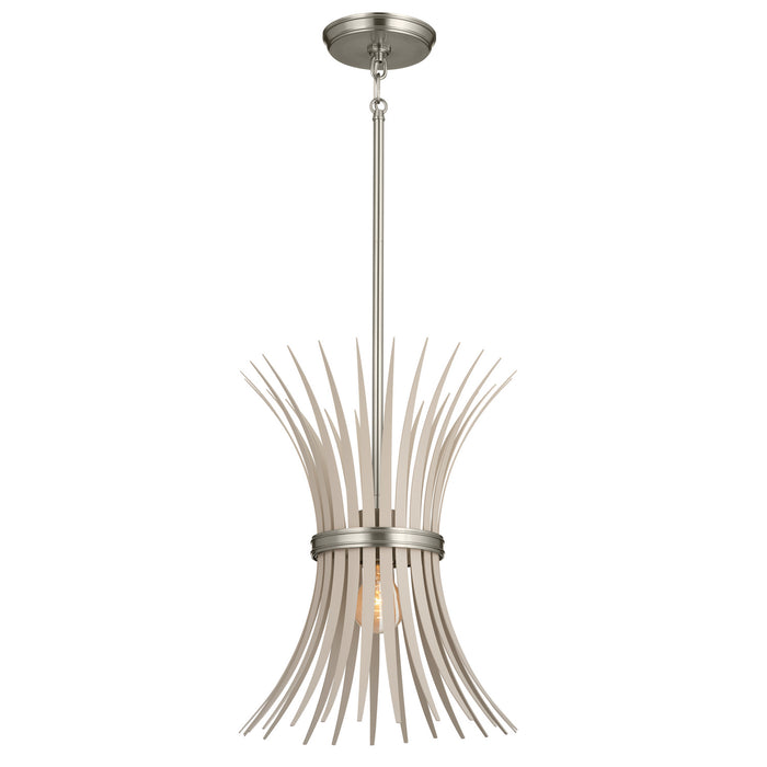 Kichler 52460NI Baile One Light Pendant, Brushed Nickel Main Image.jpg