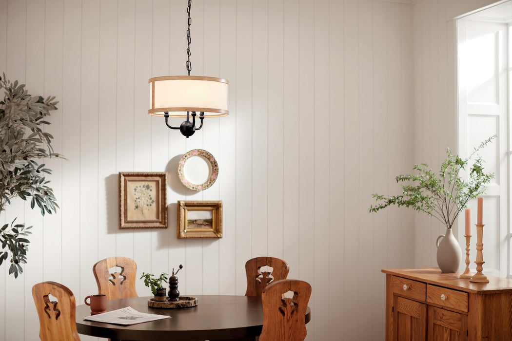 Kichler 52465AVI Three Light Chandelier/Semi Flush, Anvil Iron (5)