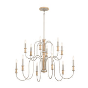 Kichler 52472NI 12 Light Chandelier, Brushed Nickel