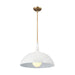 Kichler 52477WH Fira One Light Pendant, White Main Image.jpg