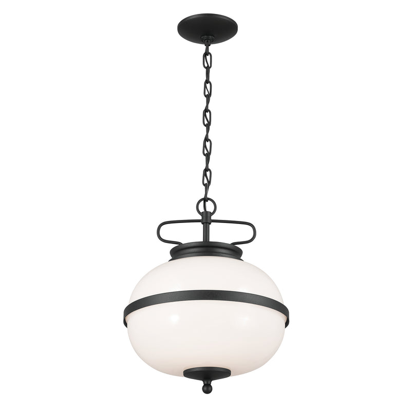 Kichler 52478BKT Two Light Pendant, Textured Black