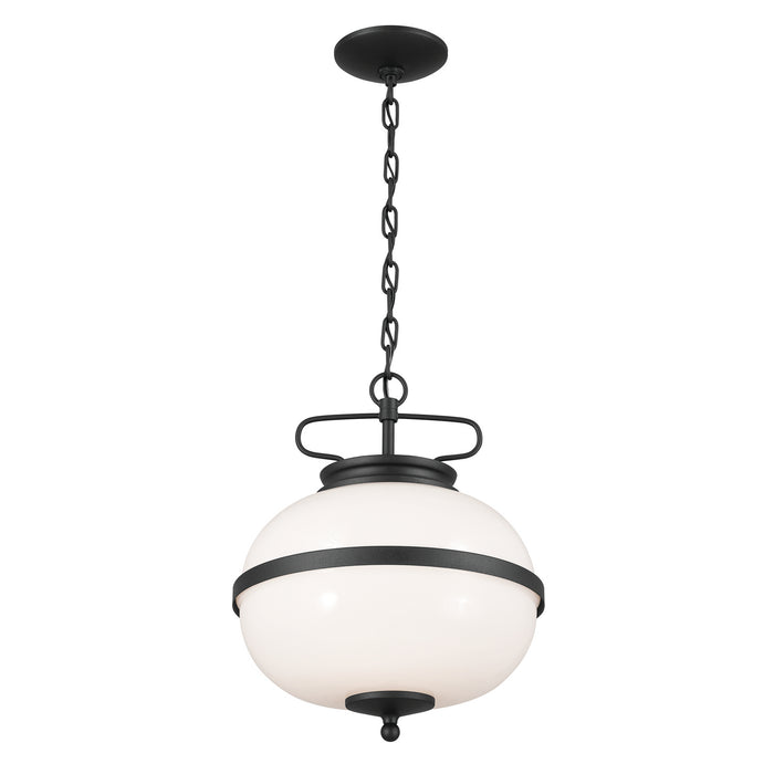 Kichler 52478BKT Two Light Pendant, Textured Black