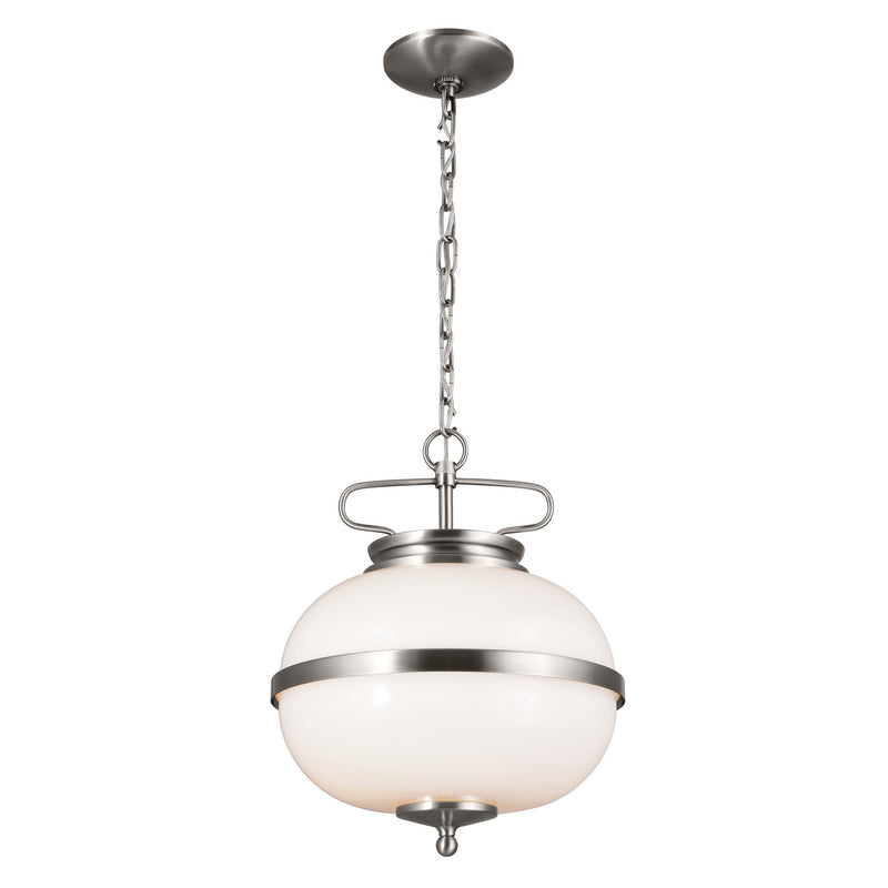Kichler 52478CLP Two Light Pendant, Classic Pewter