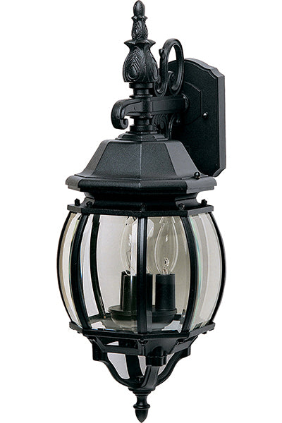 Maxim 1034BK Crown Hill Three Light Outdoor Wall Lantern, Black Alternate Image.jpg